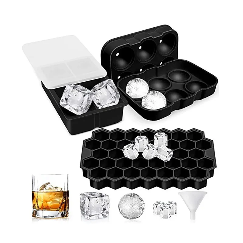 

Форма для льда в форме шара, квадратной соты, виски, вина