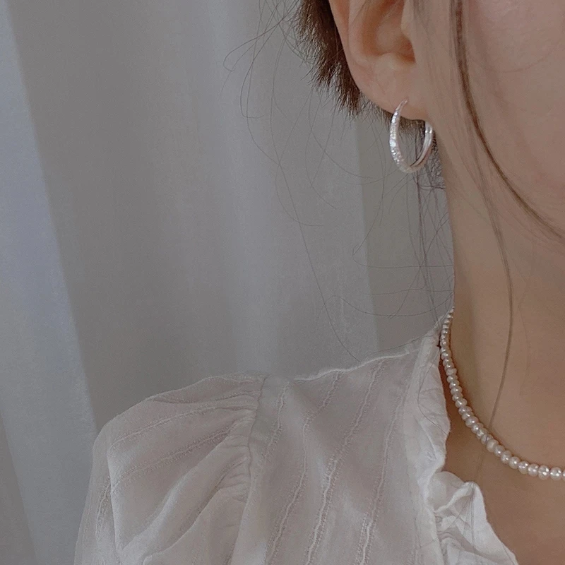 Модные серьги-кольца с гипсофилой женские романтические украшения для помолвки