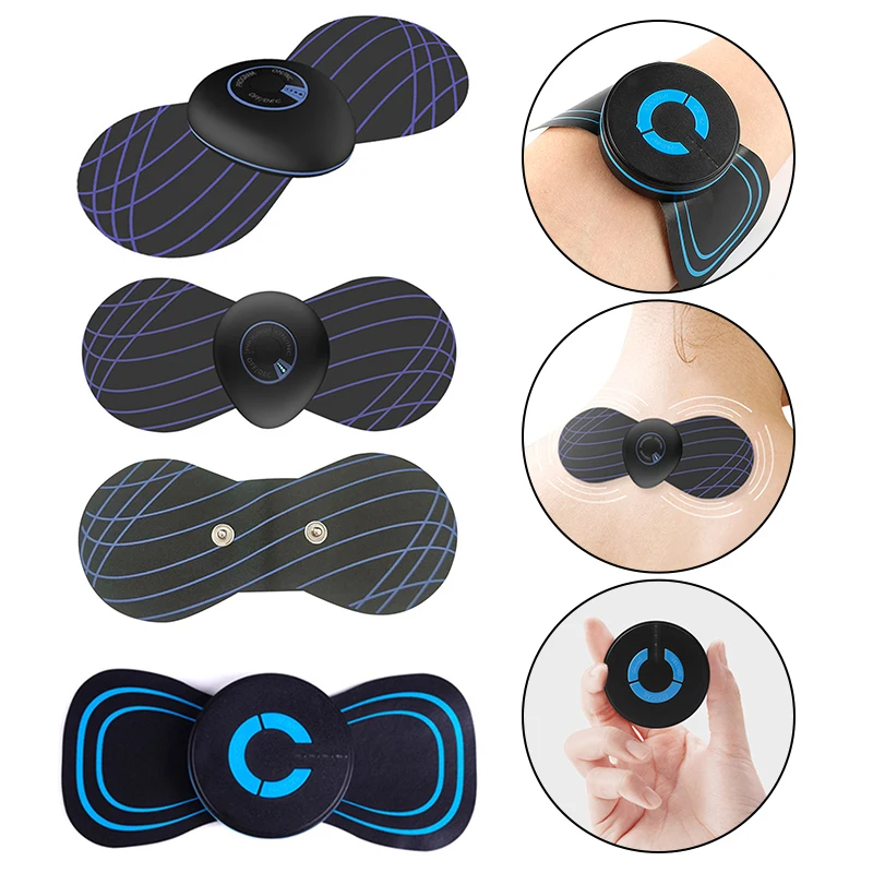 

Portable Mini Electric Neck Massager 6 Modes Full Body Cervical Massage Stimulator Muscle Pain Relief Pads for Home Office