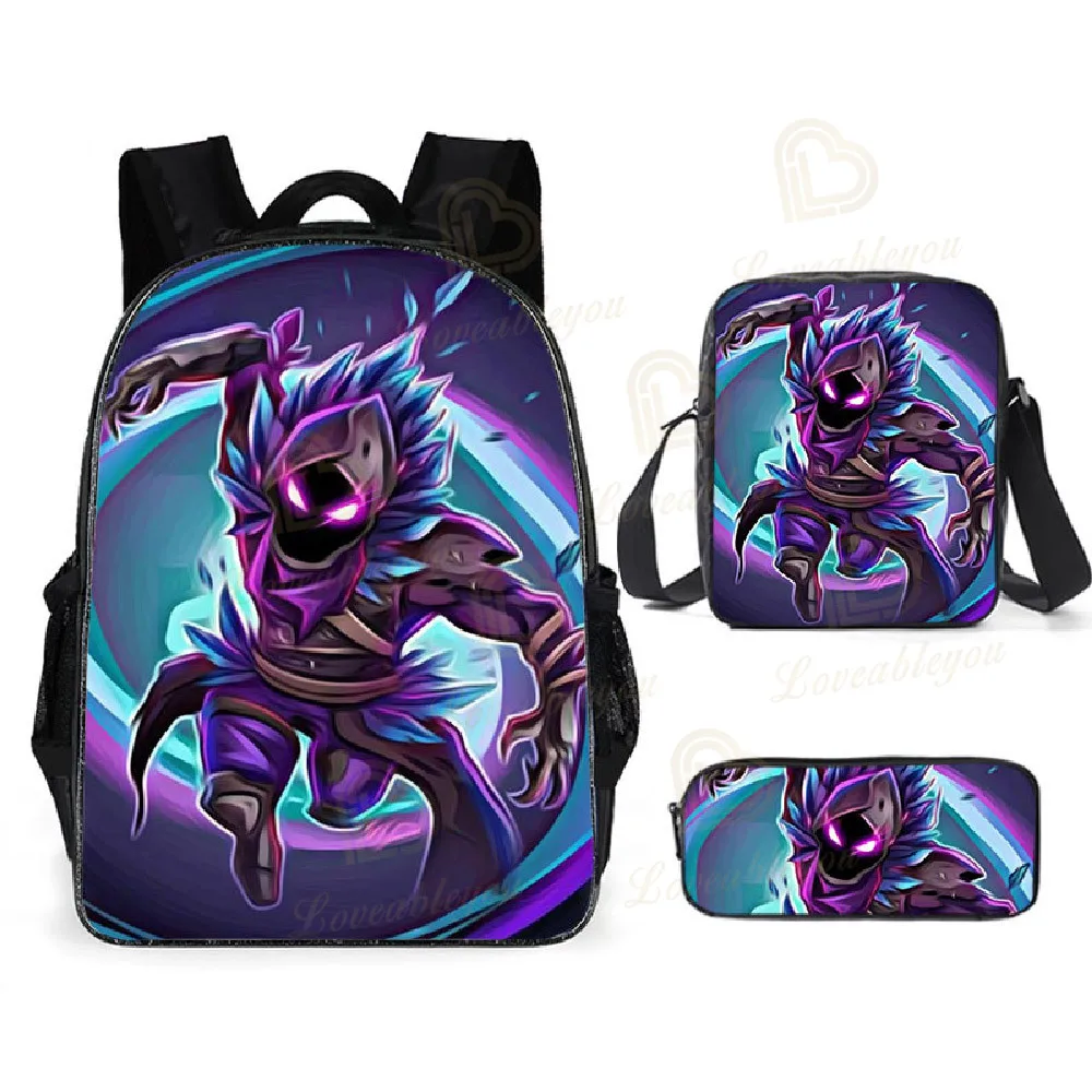 

3pcs/set Fortnite Victory Hero Child Kids Battle Royale 3d Schoolbag Girls Schoolbag Shoulder Bag Pencil Bag Book Boys Bag