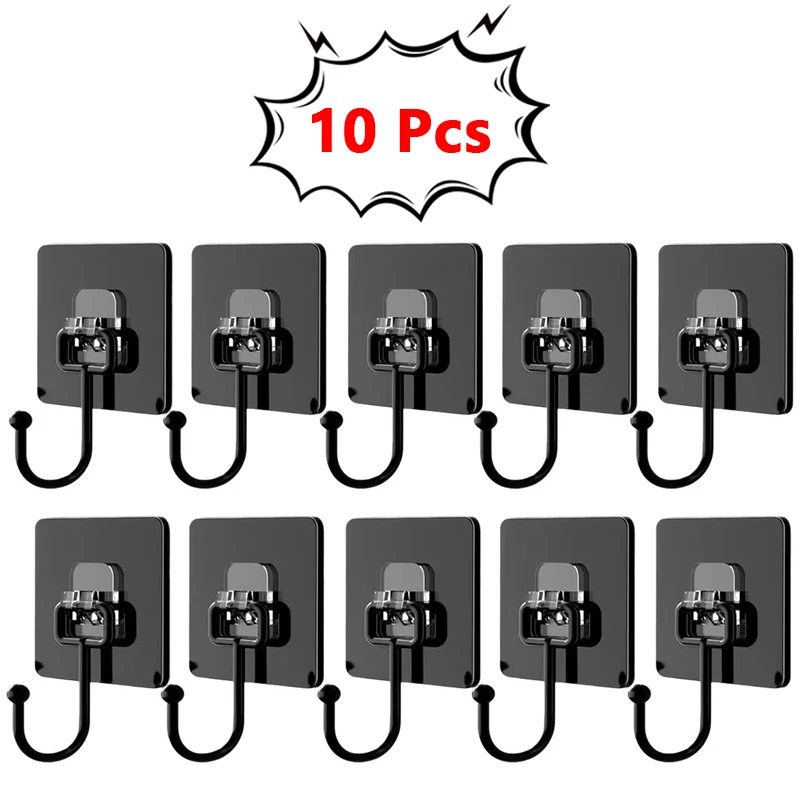 

Крючки самоклеящиеся прозрачные ПВХ 10 шт