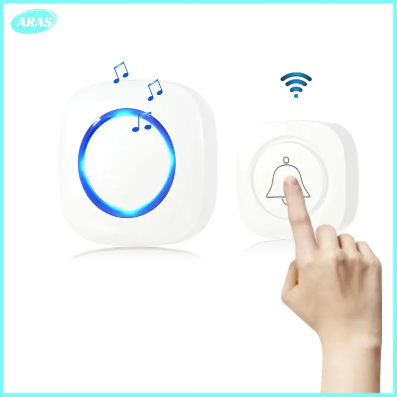 

Intelligent Wireless Doorbell Saving power Smart home security Doorbell With Transmitter US Plug