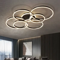 nordic home decoration round living room chandeliers modern minimalist study bedroom lamp creative atmosphere ring ceiling lamp