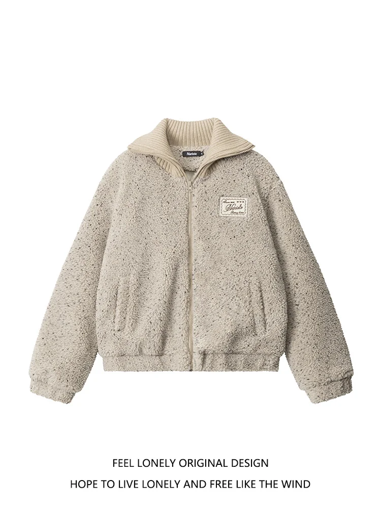 Осенняя верхняя одежда Feel Lonely модная брендовая ретро-вышивка повседневный топ с