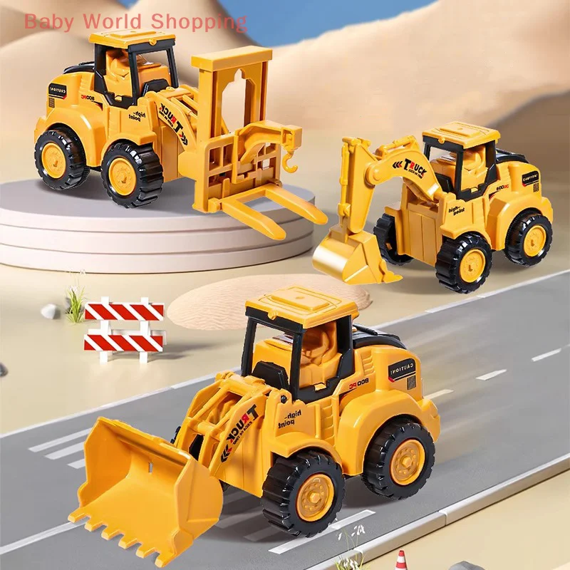 Цельный раздвижной игрушечный автомобиль инженерная модель автомобиля