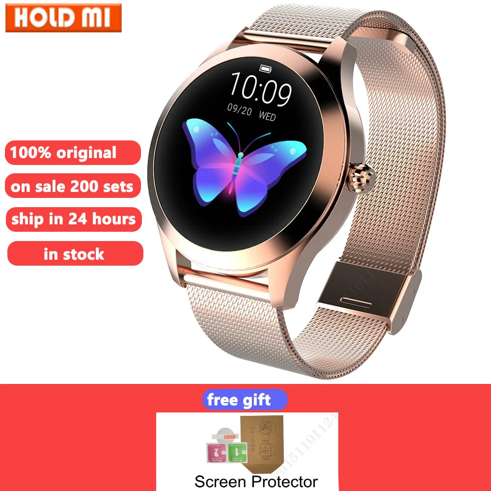 

KW10 Smart Watch Women IP68 Waterproof Heart Rate Monitoring Bluetooth-compatible For Android IOS Fitness Bracelet Smartwatch