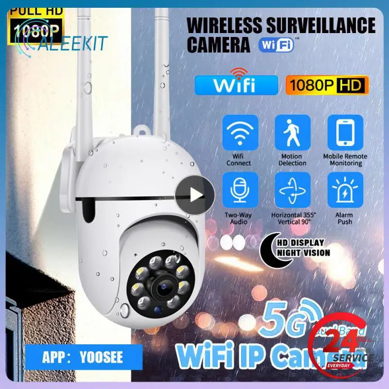 

Wireless Camera 1080p 2mp Wifi Camera Night Two Way Audio Ai Human Detect Ptz Camera Home Security Security Camera
