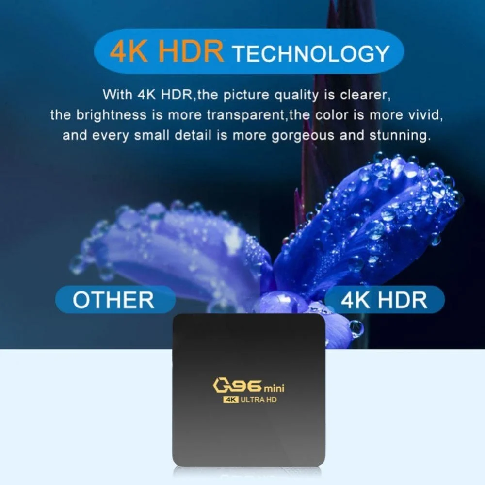 ТВ-приставка Q96 S 4K HDR Android TV 8,1 Ultra HD 2G 8G WIFI Google Cast Netflix IPTV телеприставка ТВ-приставка 4 медиаплеер распродажа (art.: 3920bee5e35dd) - 3920bee5e35dd