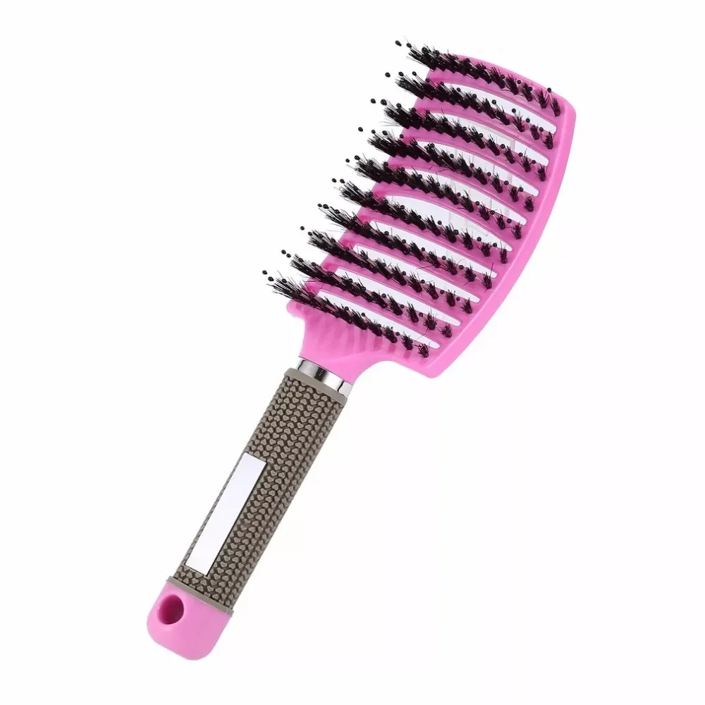 

NEW Female Hair Scalp Massage Comb Bristle&Nylon Hairbrush Wet Curly Detangle Hair Brush for Salon Hairdressing Styling Tool