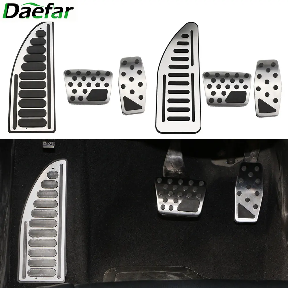 

Daefar Stainless Steel Accelerator Pedal Brake Pedals Cover Rest Pedals for Jeep Compass MP 2017-2020 Renegade Auto Accessories