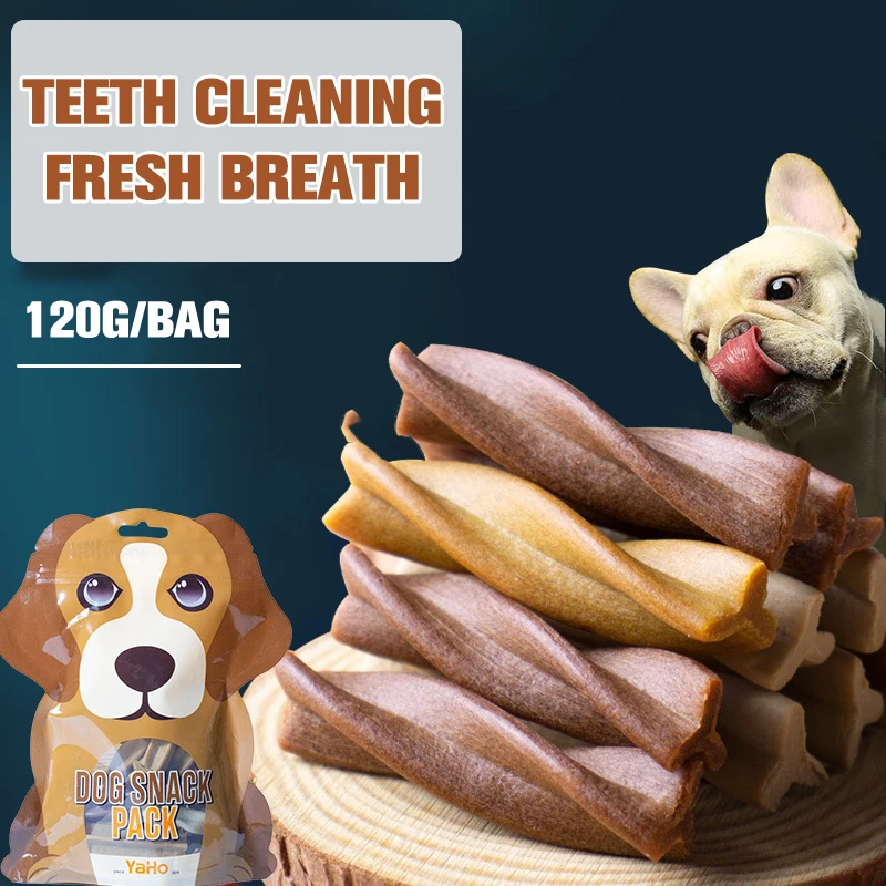 

120g Dog Molar Stick Double Flavor Chicken Beef Milk Cleanser Bone Pet Feeder