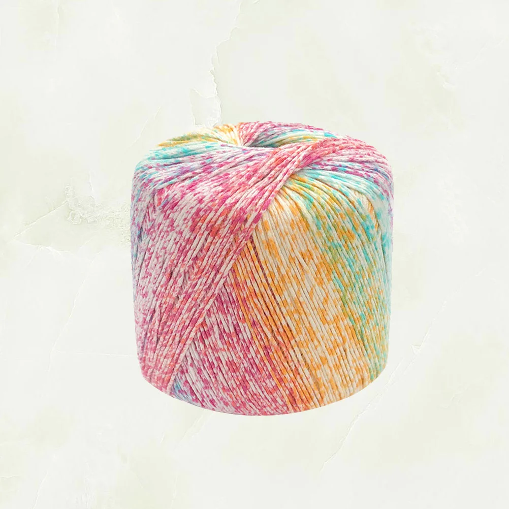 

Yarn Cotton Crochet Knitting Thread Hand Gradient Rope Soft Line Crocheting Skeins Rainbow Weaving Material Acrylic Craft Cord