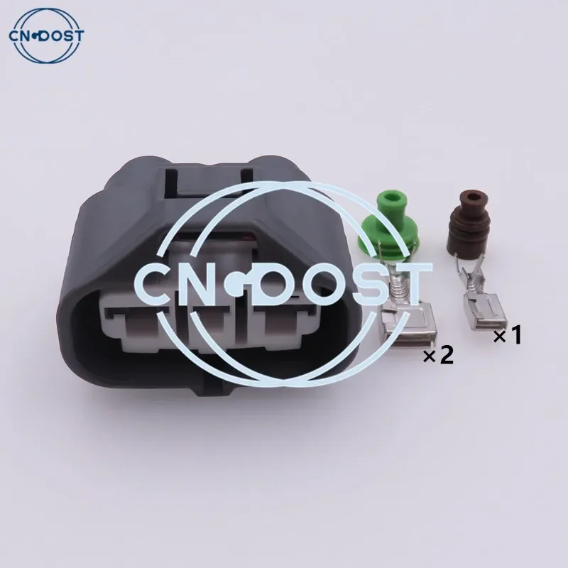 1 комплект, 3-контактный блок переменного тока в сборе, линейный гибридный автоматический водонепроницаемый герметичный электрический провод, разъем сильного тока, вилка вентилятора 6189-0588