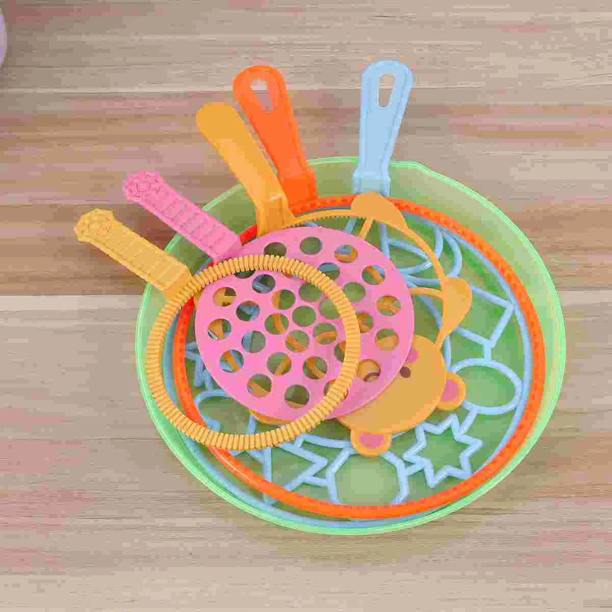 

6pcs Bubble Wand Tool Bubble Maker Blowing Set for Kids Children Fun Toys