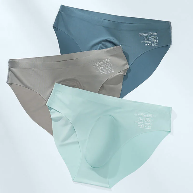 4pcs Men Underwear Briefs for Men Sexy Briefs Panties Underpants Shorts Summer Breathable Elasticity Comfortable Solid New 2023