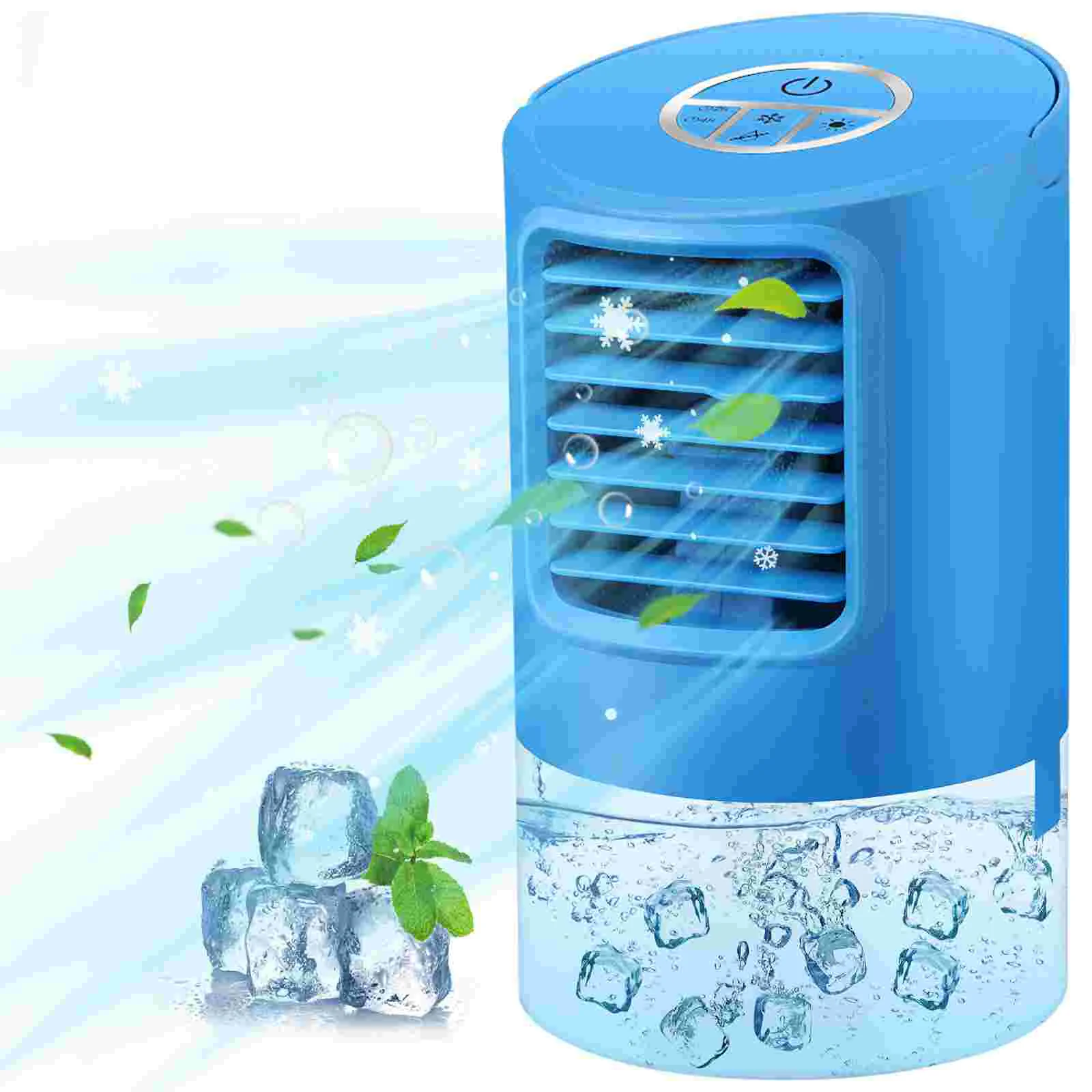 

Camping Air Conditioner Desktop Humidifiers Pearlescent Air Conditioning Fan Small Air Cooler Office Portable Humidifiers