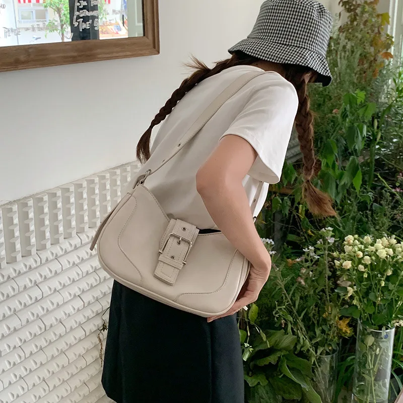 Винтажная корейская сумка через плечо Y2K повседневный женский кожаный кошелек с