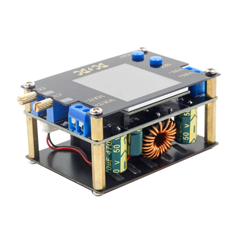 

DC DC Automatic Boost/Buck Converter CC CV Power Module 0.5-30V Adjustable Regulated Power Supply Voltmeter