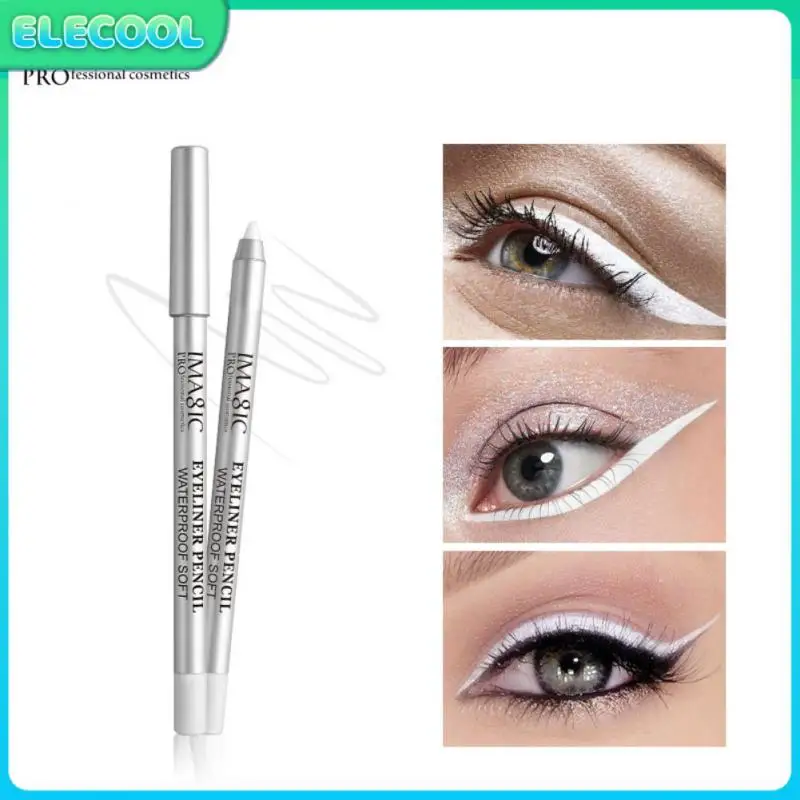 

Быстросохнущая подводка для глаз гелевая ручка 1 шт. Лежащая шелковая ручка мягкая гладкая подводка для глаз белая подводка для глаз карандаш без легкого размазывания глаз Макияж