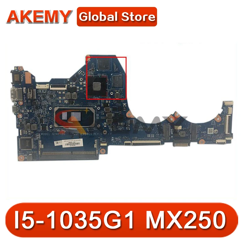 

For HP Pavilion 14-CE Laptop Motherboard L67078-601 DAG7ALMB8C0 G7AL-2G L67078-001 With SRJKL I5-1035G1 MX250 2GB Fully Tested