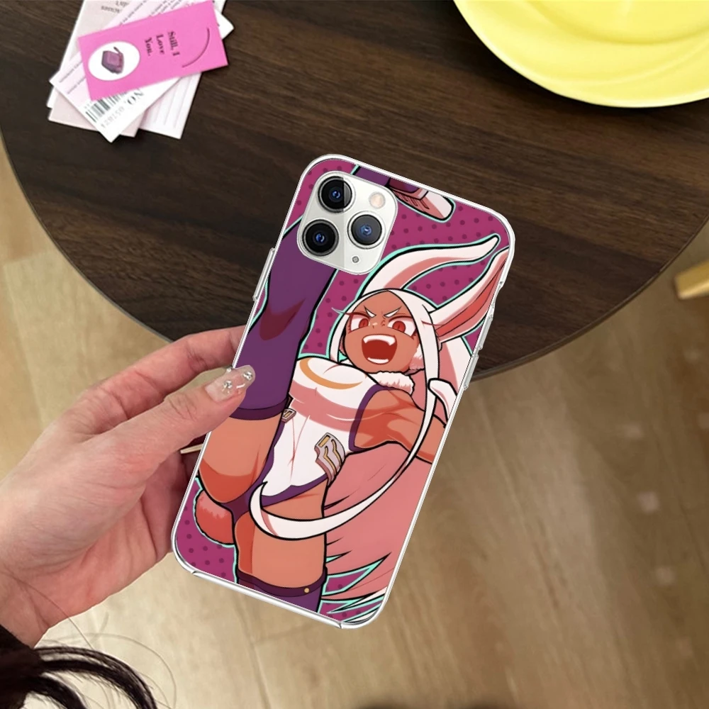 Hero Rumi Usagiyama мобильный телефон чехол для iPhone 15 14 13 12 11 X XR XS 8 Pro Max Plus Mini прозрачный