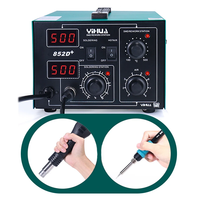 Паяльная станция YIHUA 852D+ 2 в 1