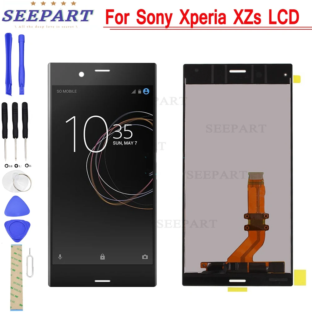 ЖК-дисплей для Sony Xperia XZs сенсорный экран дигитайзер в сборе с рамкой замена G8231 G8232