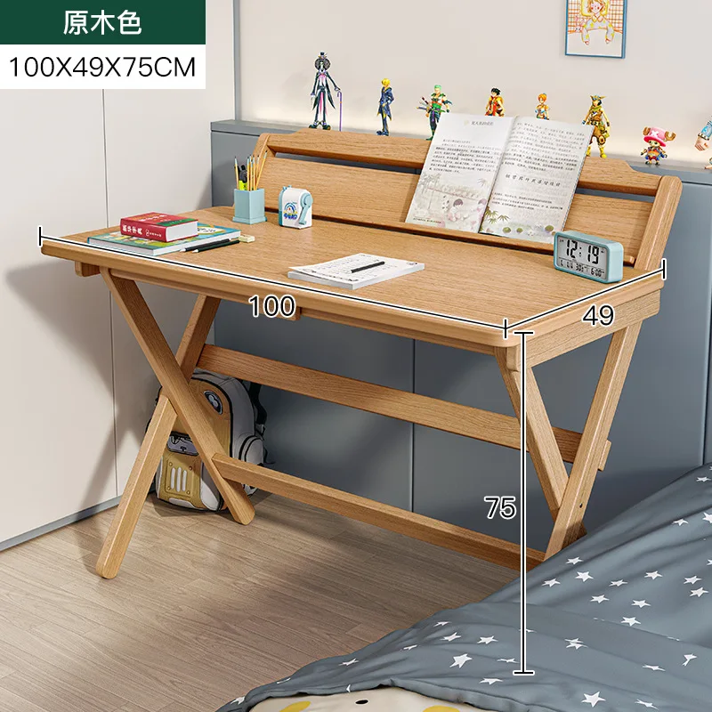 

Aoliviya, новый официальный складной стол из массива дерева, маленький стол для студентов, домашний прикроватный столик для спальни, письменный стол, 2023 год