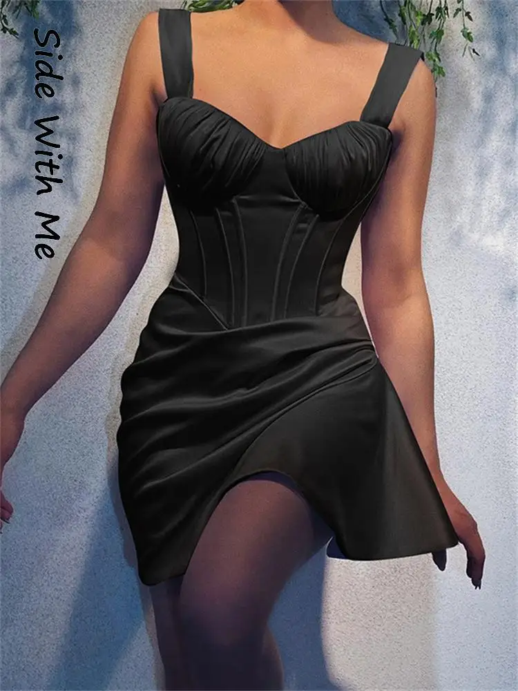 

Женское мини-платье с открытыми плечами, открытой спиной и V-образным вырезом