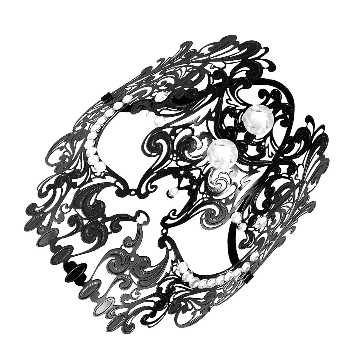 

Dance Mask Costume Prom Diamond Ball Props Halloween Acrylic Drill Masquerade Lovers