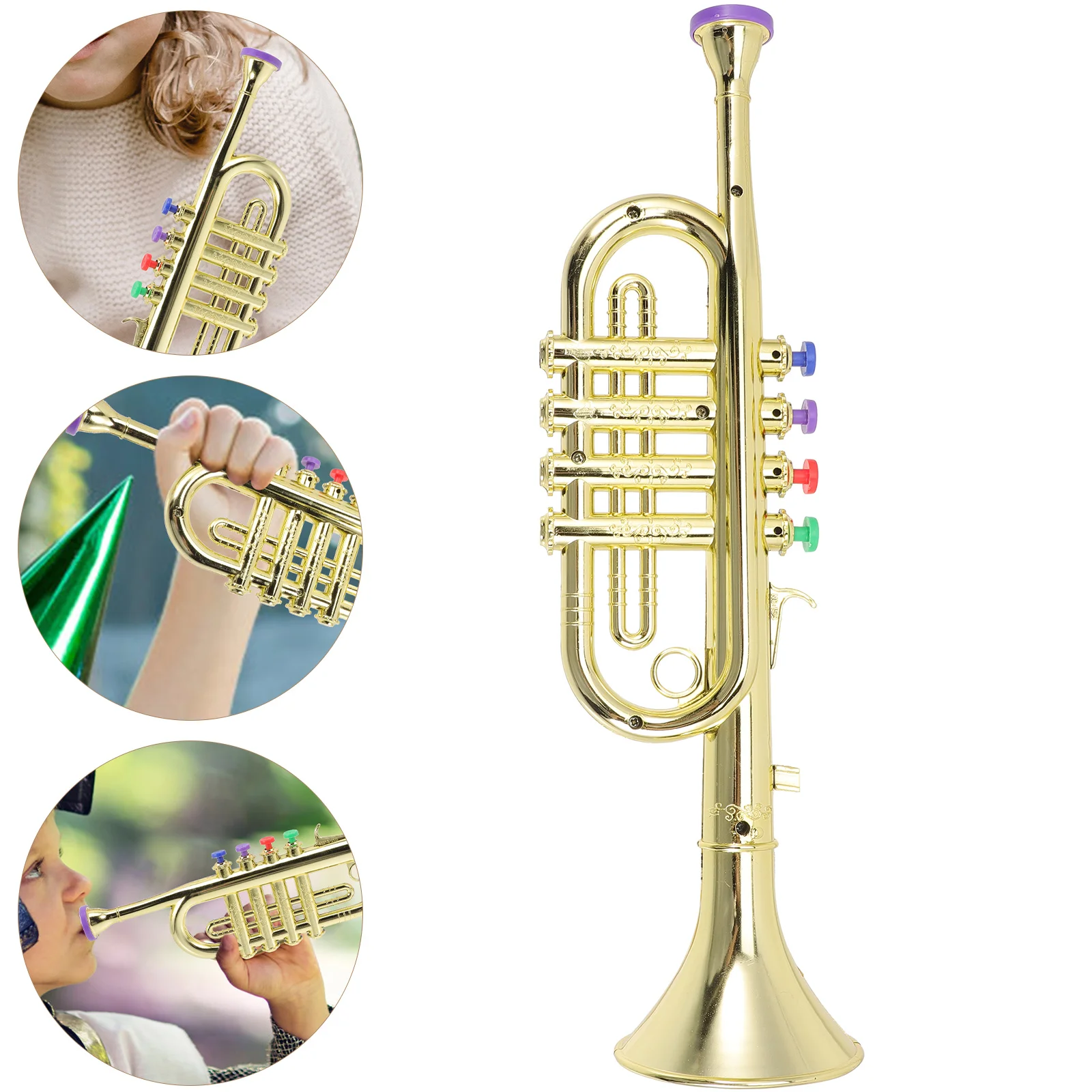 

Aldult Toy Simulated Instruments Children Trumpet Educational Plaything Creative Musical Simulation Villain