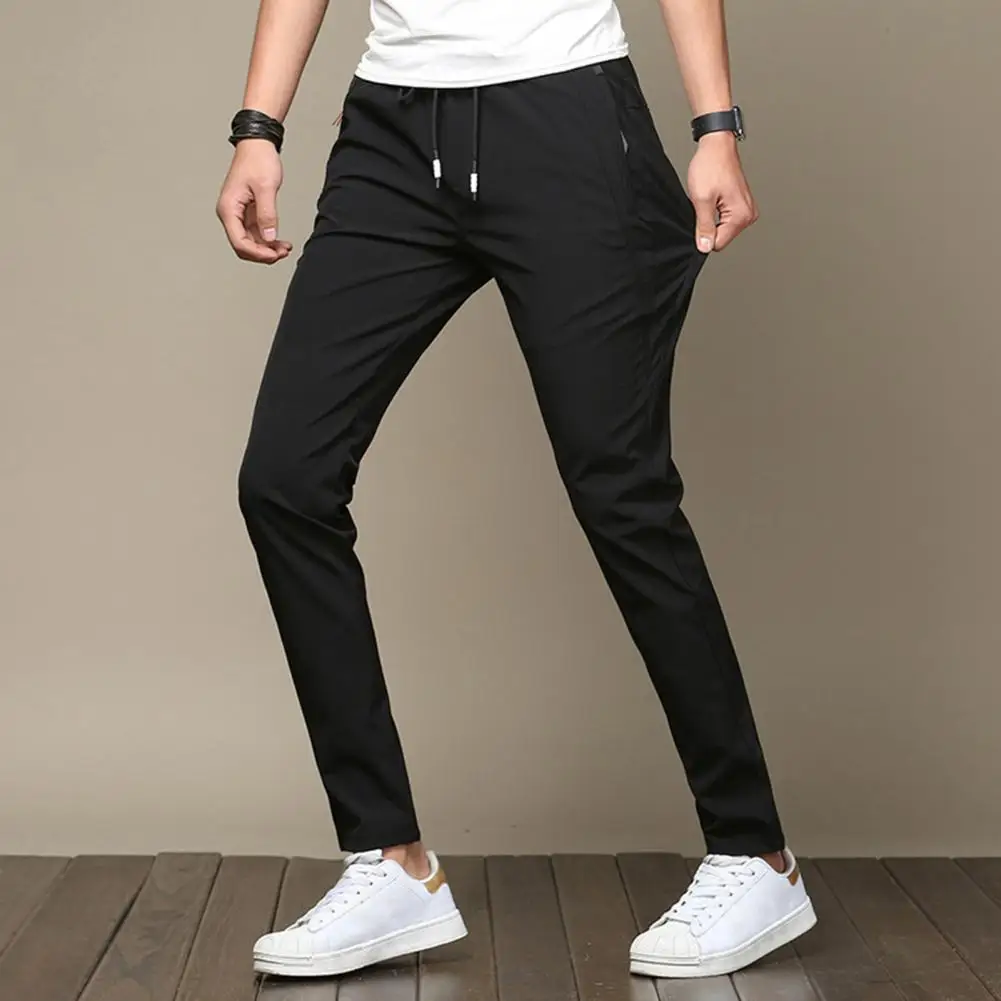 

Autumn Pants Slim Fit Winter Sweatpants Simple Style Men Trousers