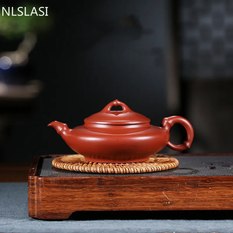 Raw Ore Dahongpao Zisha Teapot Household Tea Set Authentic Yixing Purple Clay Tea Pot Handmade Seven-hole Filter Tea Maker 240ml