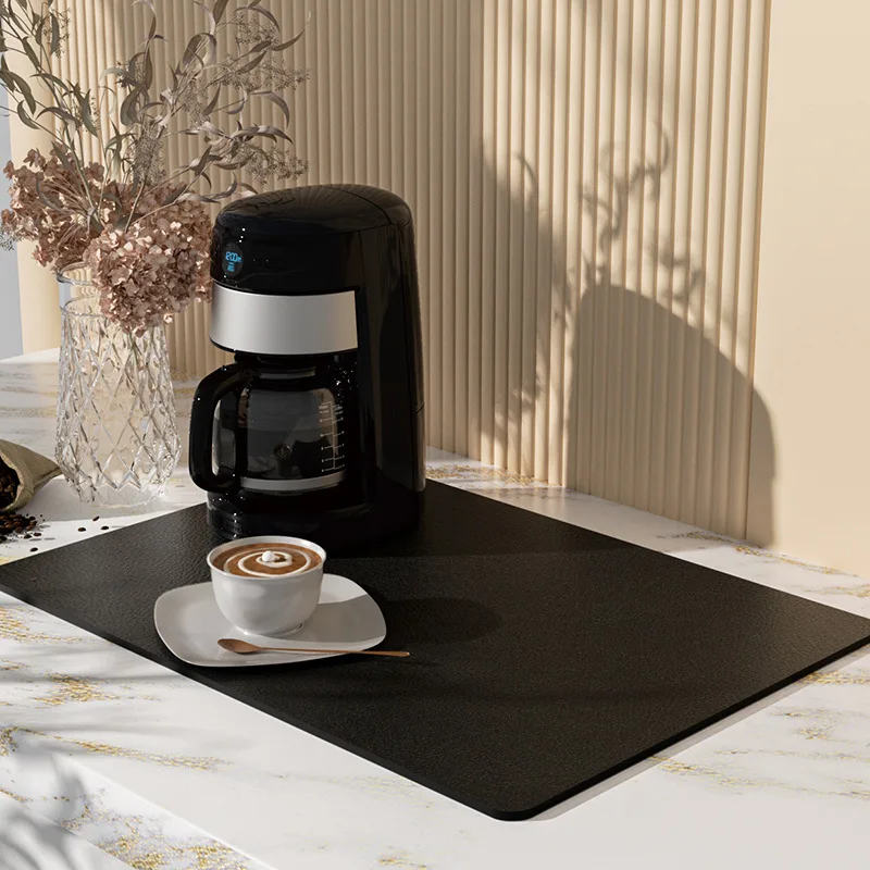 

Coaster Countertop Kitchen Absorbent Mud Pad Mat Coffee Quick Anti-scalding Insulation Dry Table Diatom Mat Draining Machine