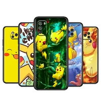 hot pokemon pikachu for xiaomi poco x3 nfc m2 x2 f2 f3 gt m3 m4 f1 pro mi play mix 3 a3 a2 a1 lite soft phone case
