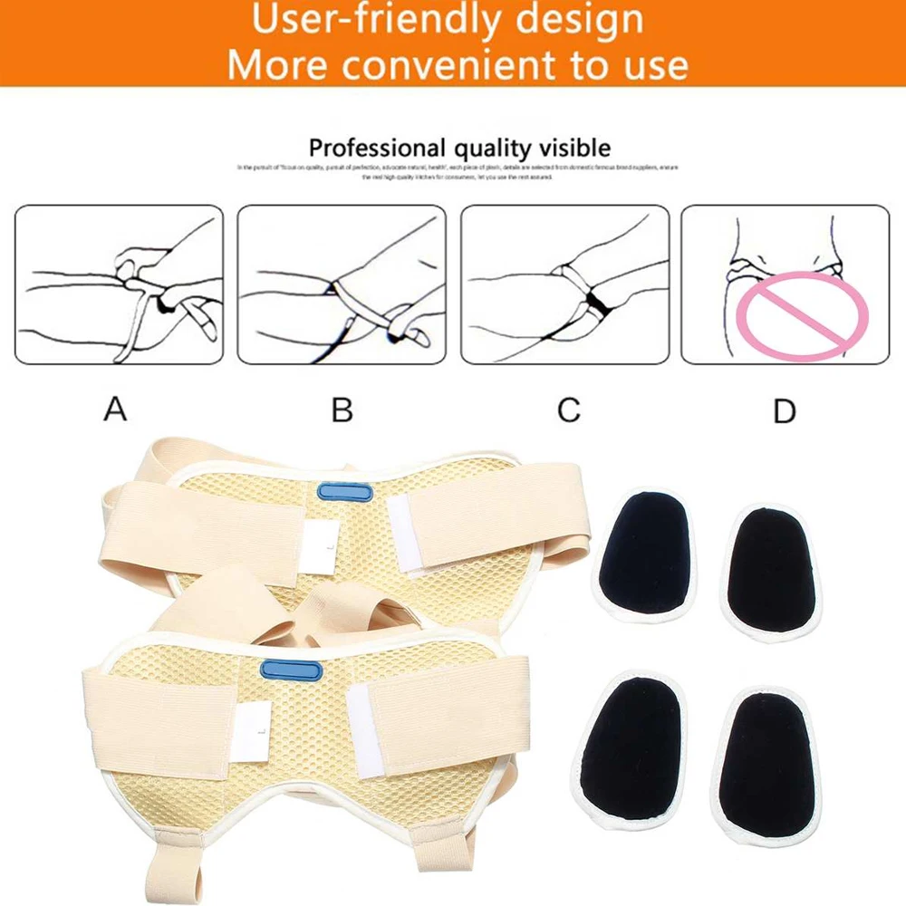Пояс для грыжи мужчин поддержка ферма одинарный/двойной паховой или спортивный