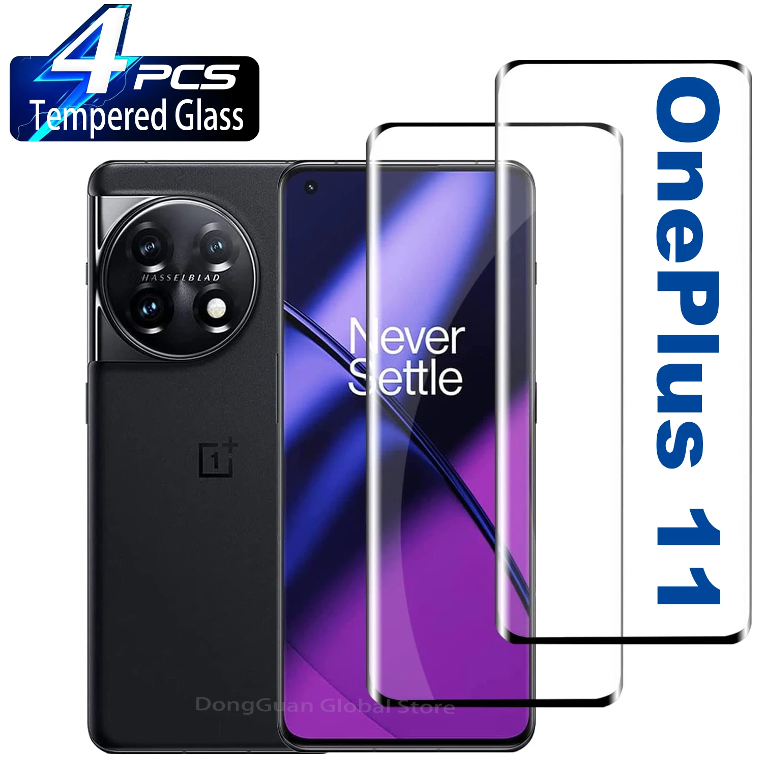 

2/4Pcs Curved Ultrasonic Fingerprint Tempered Glass For OnePlus 11 10 Pro 9 8 Pro 11R Screen Protector Glass