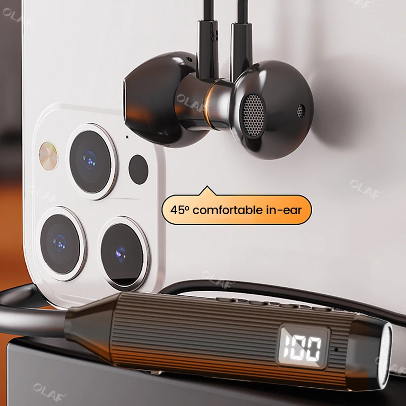 Беспроводные наушники Super Power Bluetooth-наушники с шейным ободом магнитные