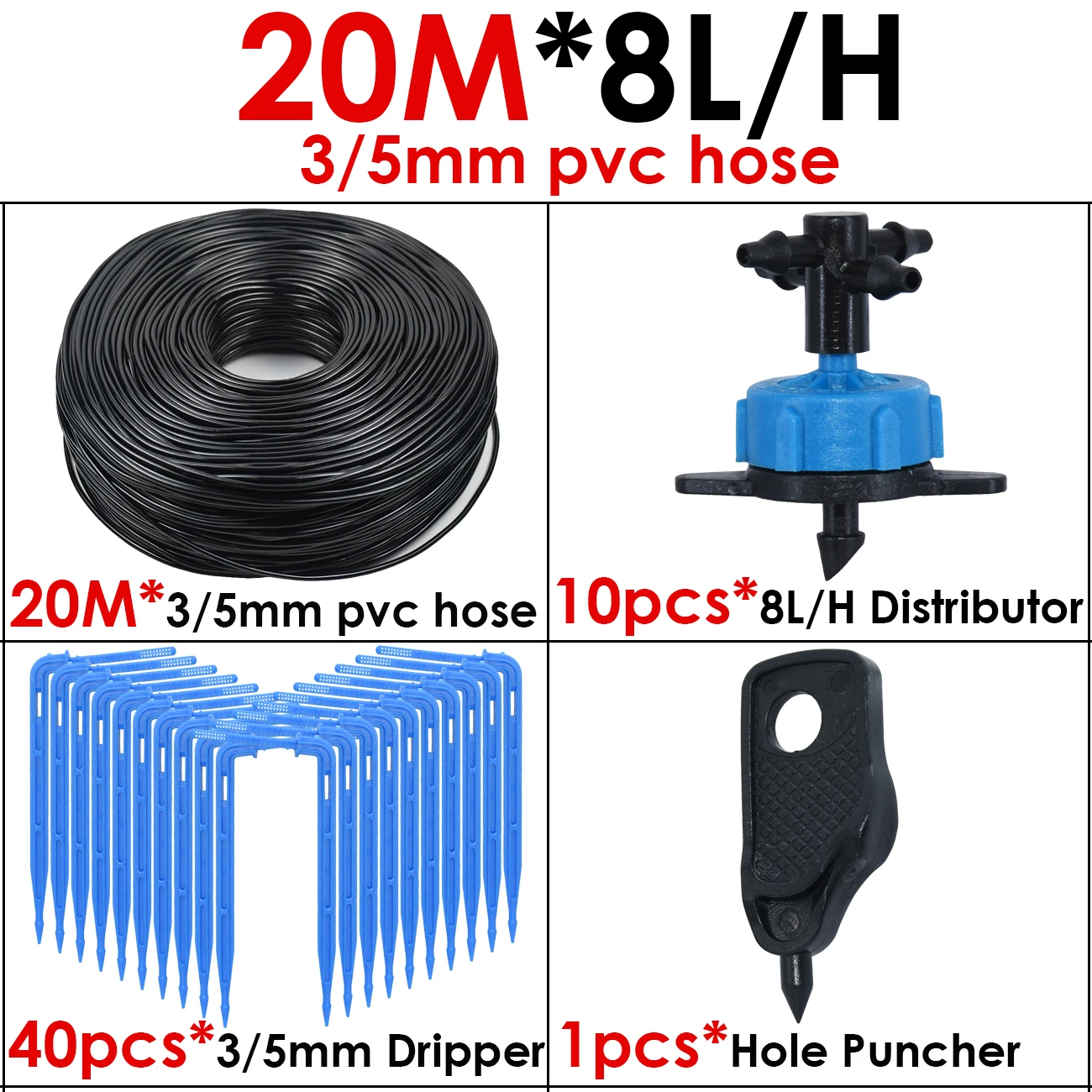 

KESLA комплект капельного орошения 10/20 шт