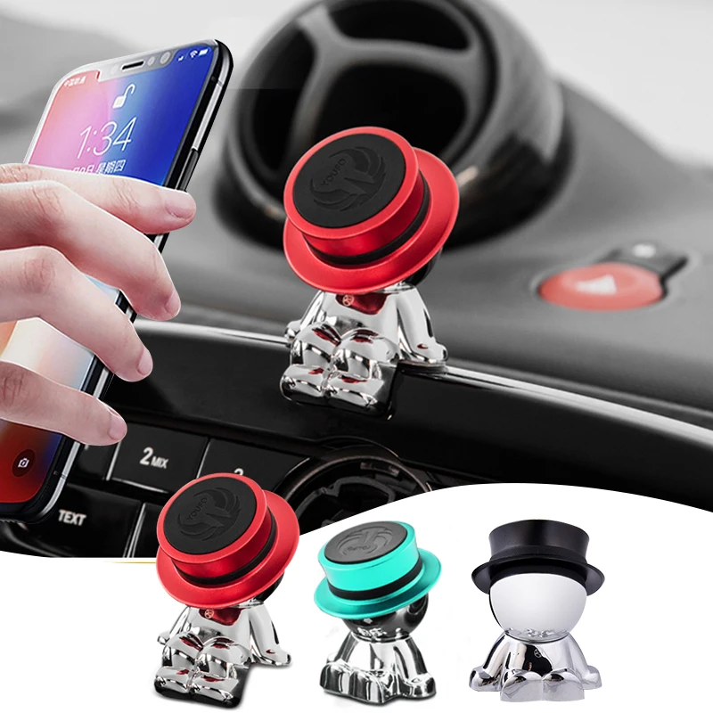 

Car Mobile Phone Bracket Suction Cup Magnetic Navigation Holder For Mercedes Smart 451 453 Fortwo Forfour Interior Accessories