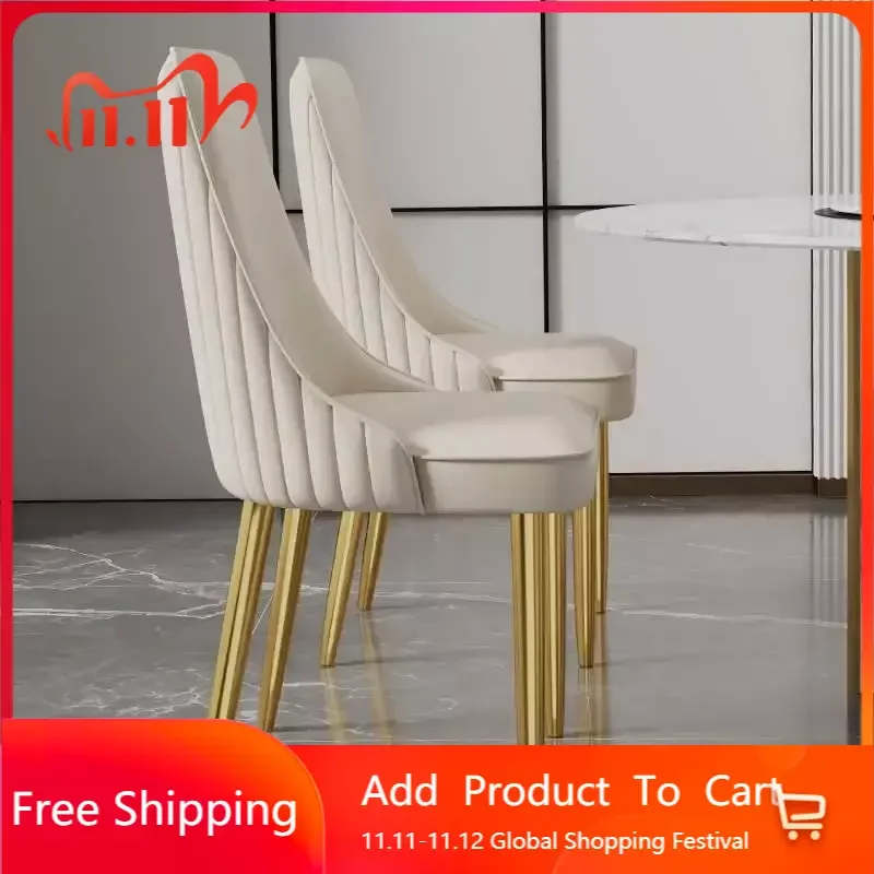 

Computer Relaxing Dining Chairs Accent Garden Portable Salon Dining Chair Designer Coffee Balcony Chaises Salle Manger Furniture