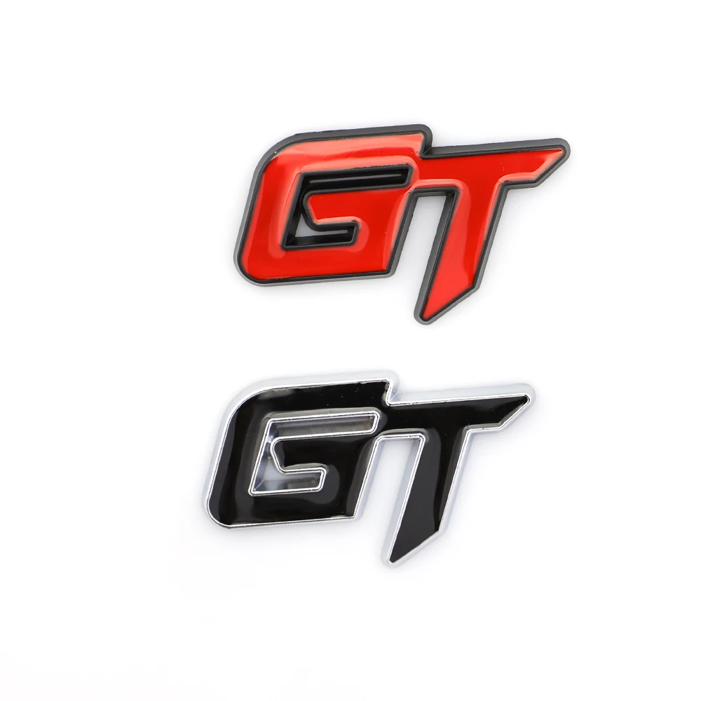 

3D Metal GT Car Rear Trunk Emblem Sticker Accessories Car Tools Suitable for All Models Decoration Car Accessories Stickers