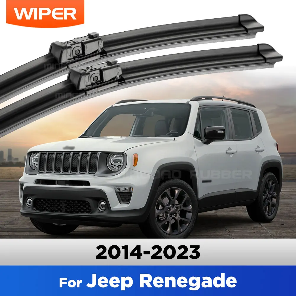 

Для Jeep Renegade 2014-2023 стеклоочиститель с левым рулем передние щетки стеклоочиститель лобовое стекло чистое окно автомобильные щетки от дождя 22 "+ 20"