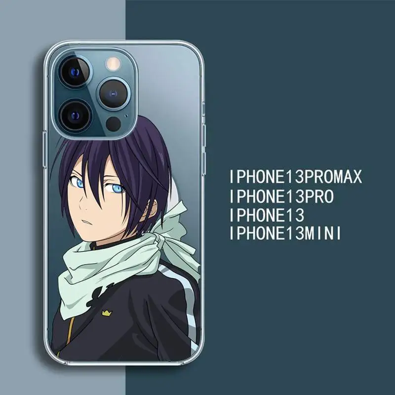 

Yato Noragami japan anime Phone Case Transparent Magsafe Magnetic Magnet For iPhone 13 12 11 Pro Max Mini Wireless Charging