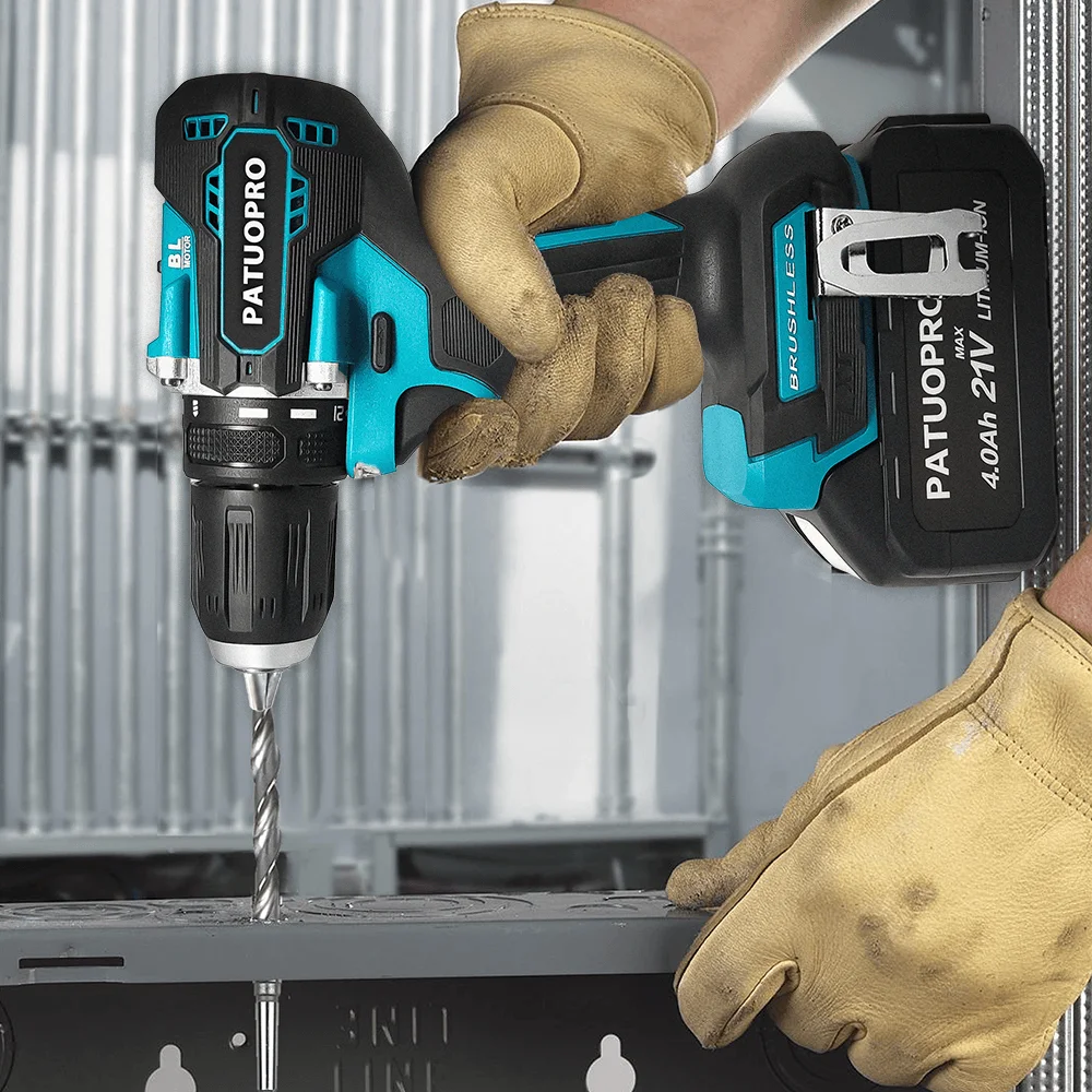 Бесщеточная электрическая дрель 21 В 10 мм