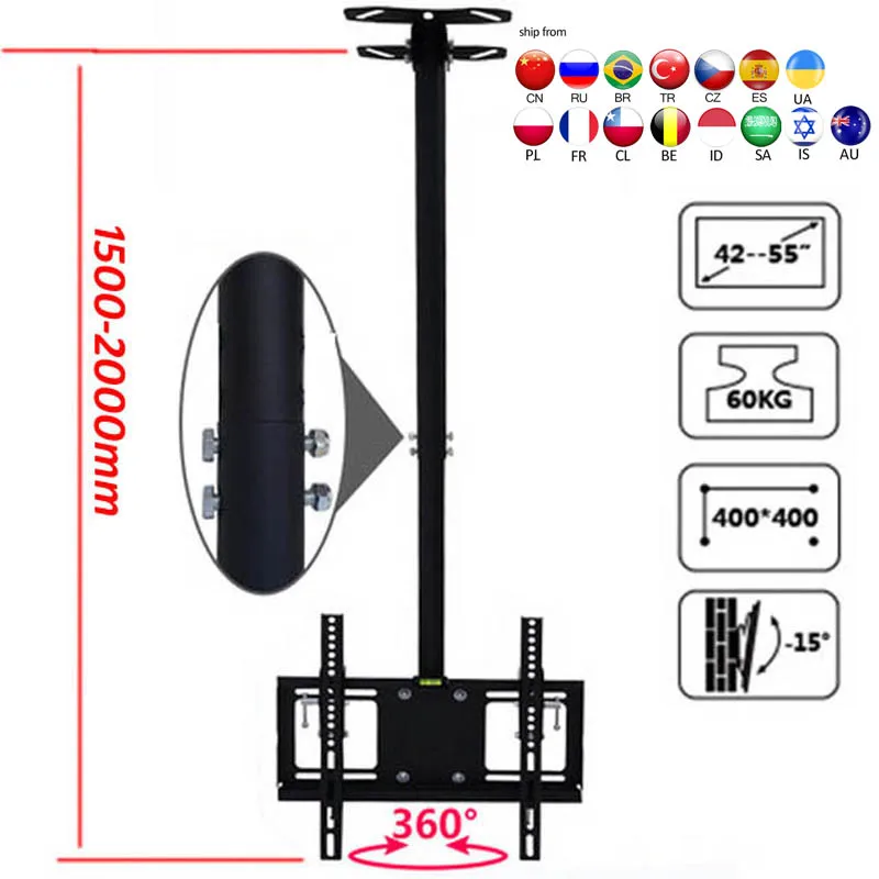Wall Mount Lcd Ceiling Bracket Wall-ceiling Led Stand Plasma Holder
