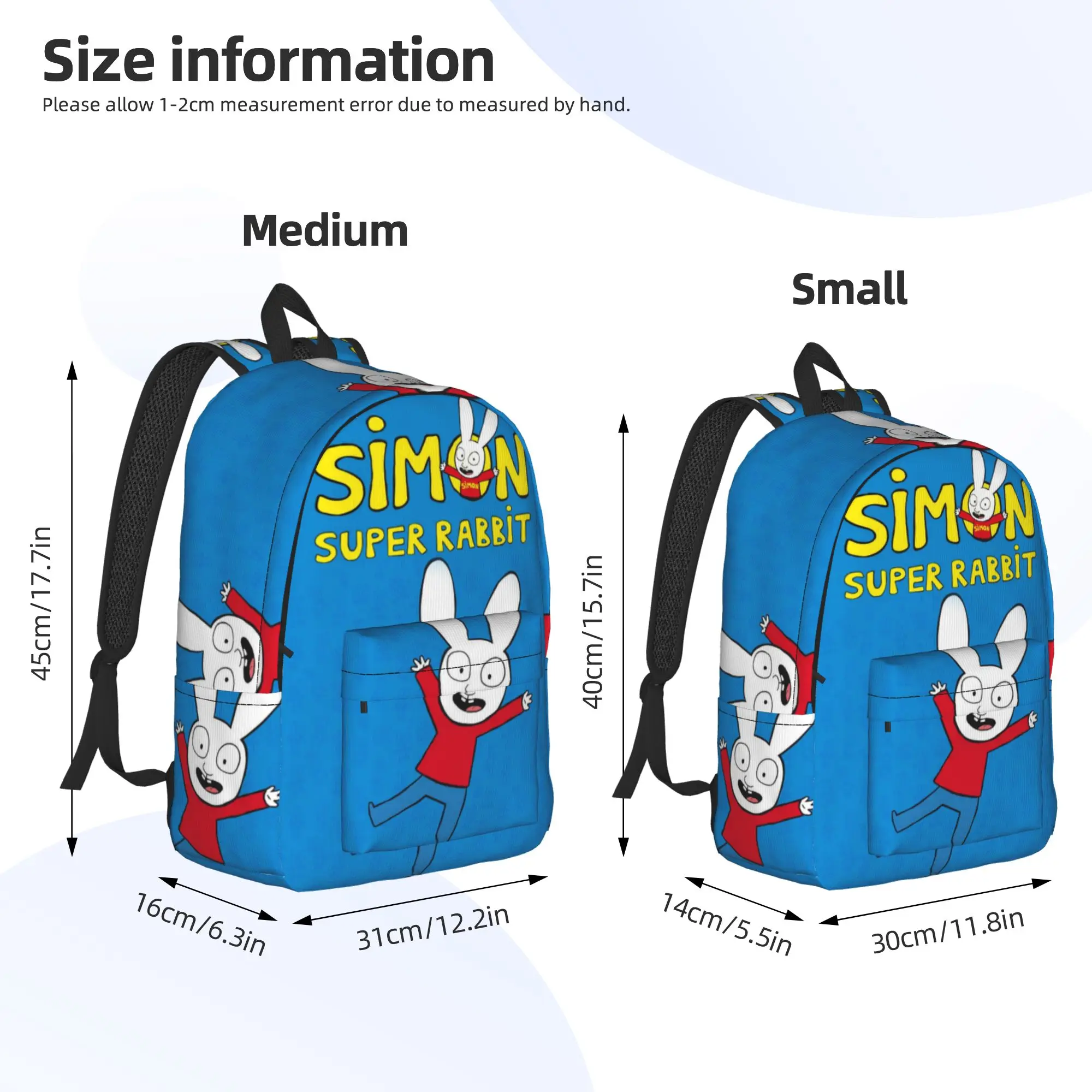 Фото Рюкзак Simon Super Rabbit для мужчин, женщин, подростков, студентов, рабочий рюкзак, сумка через плечо для ноутбука, спортивная сумка №4