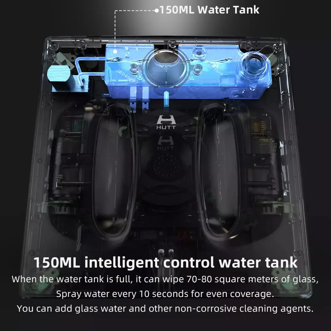 

Робот-пылесос HUTT W66 для мойки окон, Роботизированный очиститель окон с распылителем воды, бытовая техника