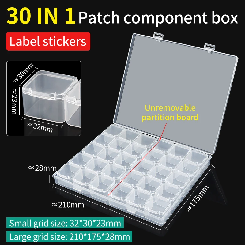 

LUXIANZI контейнеры для бисера 8/16/30 шт.