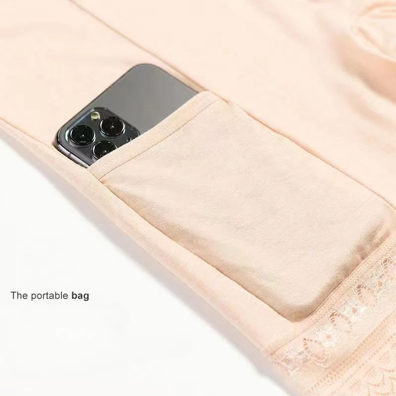 Женские безопасные короткие брюки нижнее белье с карманами из модала дышащее